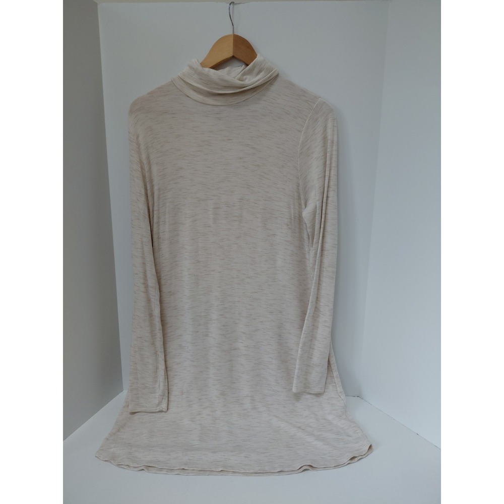 Abercrombie & Fitch Heather Cream Turtleneck‎ Shirt Dress Large
